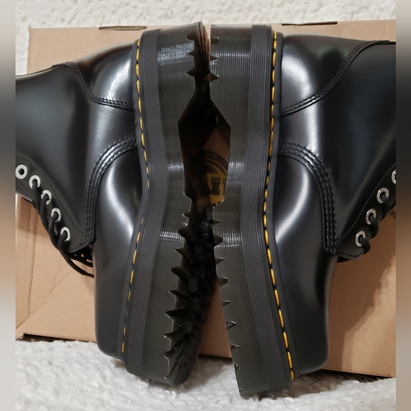 Dr. Martens 1490 Quad Leather Square-Toe Boots - Picture 10 of 14